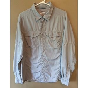 COLUMBIA - Jacket, Sportswear Gray Omni Shade Sun Protection, Mens LARGE